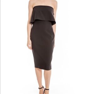 LIKELY Driggs Black strapless dress✨